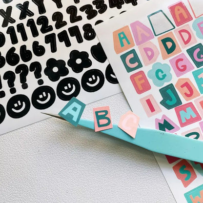 Stickers - Abecedario Mayúsculas Colores