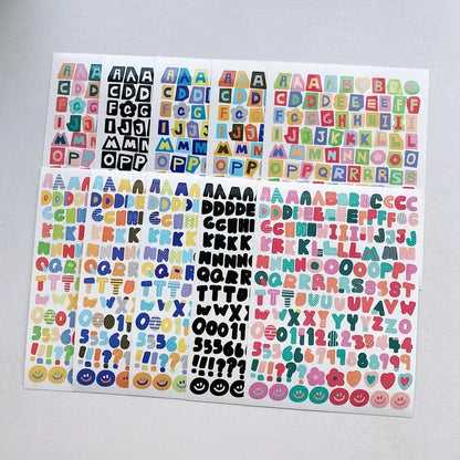 Stickers - Abecedario Mayúsculas Colores