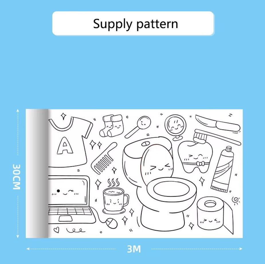 Papel Rollo Adhesivo para Pintar - 3 metros