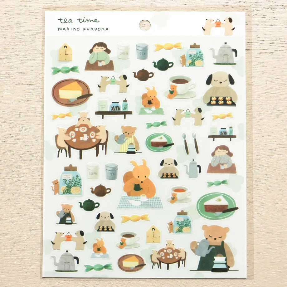 Mariko Fukuoka - Tea Time - Sticker Sheet