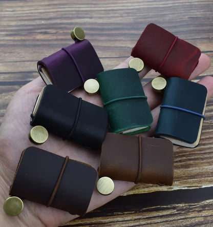 Mini Travelers Notebook - Libreta de Cuero en Miniatura (Mini Leather Journal)