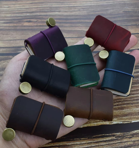 Mini Travelers Notebook - Libreta de Cuero en Miniatura (Mini Leather Journal)