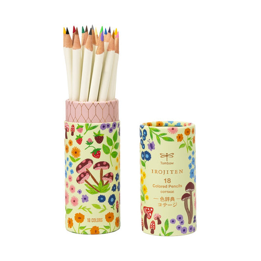 Tombow Irojiten Colored Pencils Desk Cup - Lapices de Colores -  Cottage