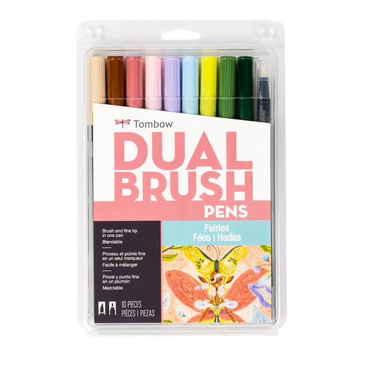 TOMBOW - Dual Brush Pen Set de 10 - Fairies
