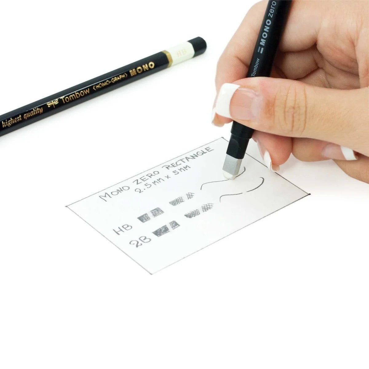 TOMBOW - Mono Zero Borradores - Black Rectangle