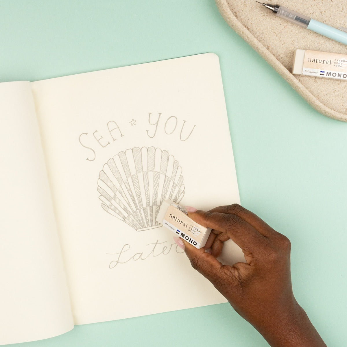 Tombow MONO Natural Eraser - Borrador Natural