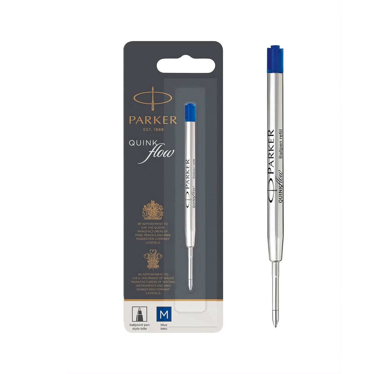 Parker® Refill Ballpoint Pens - Medium Conical Tip - Blue Ink