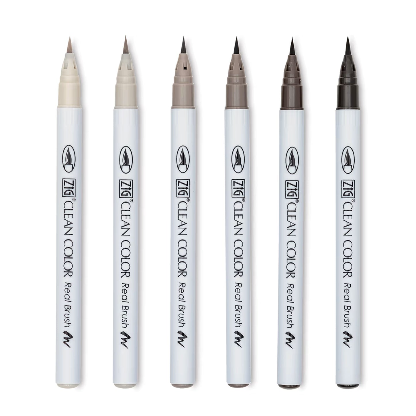 KURETAKE ZIG - Clean Color Real Brush - Set de 6