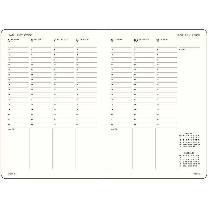 Leuchttum 1917 - Week Planner Master (A4+) 2026 - ENGLISH - Agenda 2026