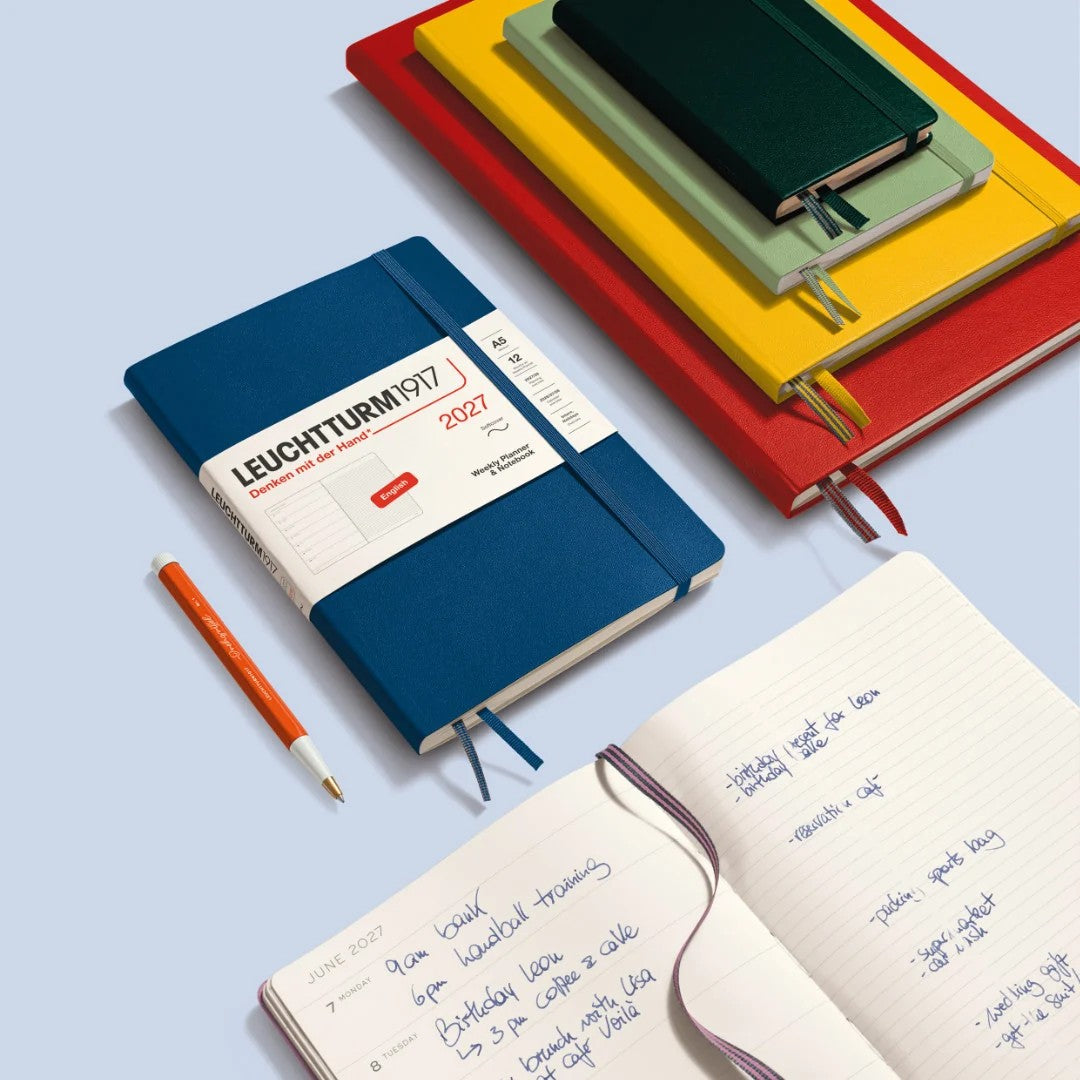 Leuchtturm 1917 - Agenda Semanal y Cuaderno de Raya - Agenda 2027 en Inglés