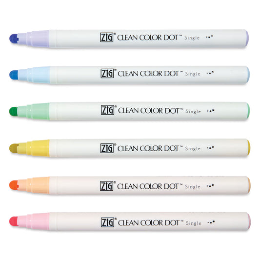 KURETAKE ZIG - Clean Color Dot Marker - Set de 6