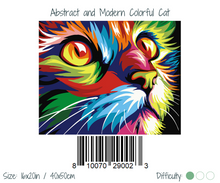 Cargar imagen en el visor de la galería, WINNIE´S PICKS - Abstract and Modern Colorful Cat

