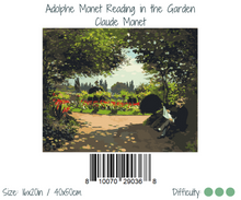 Load image into Gallery viewer, WINNIE´S PICKS - Adolphe Monet Reading in the Garden de Claude Monet
