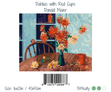 Load image into Gallery viewer, WINNIE´S PICKS - Dahlias with Red Cups de Donald Maier

