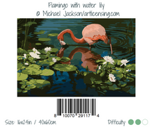 Load image into Gallery viewer, WINNIE´S PICKS - Flamingo with Water Lily
