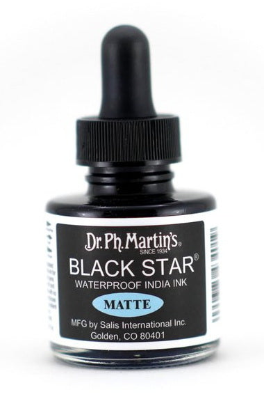 DR. PH. MARTIN'S - Black Star Matte India Ink