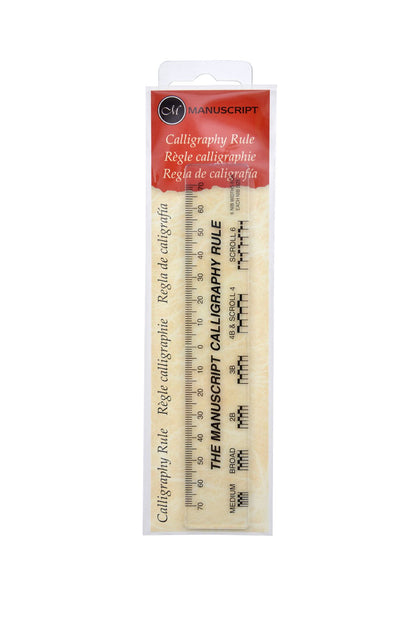 Calligraphy Ruler for Manuscript Flat Tip