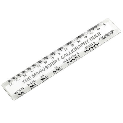 Calligraphy Ruler for Manuscript Flat Tip