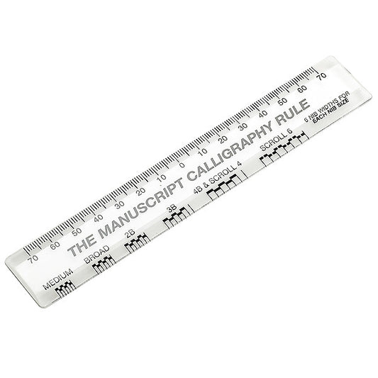Calligraphy Ruler for Manuscript Flat Tip