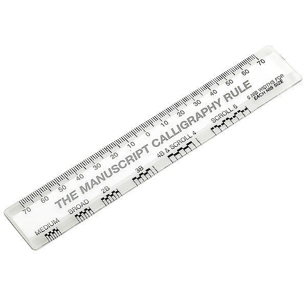 Regla de Caligrafía para Punta Plana de Manuscript
