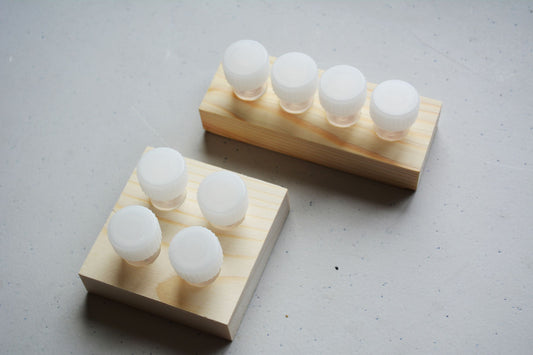 Base de Madera Dinky Dips con Mini Tinteros