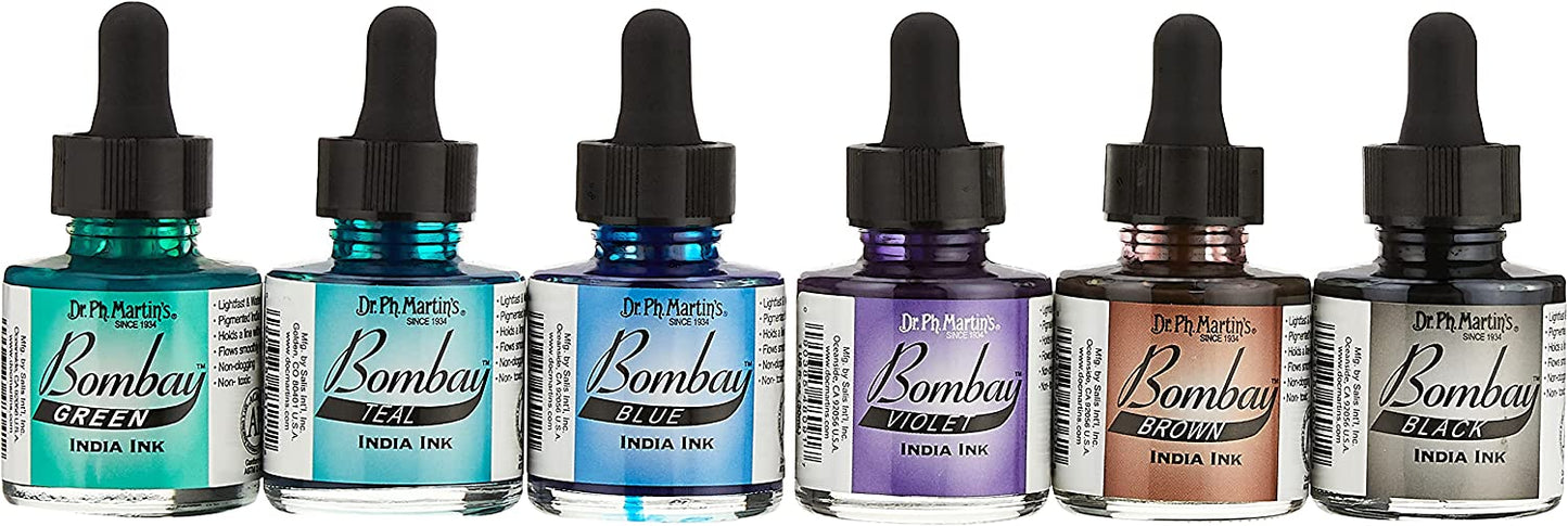 DR. PH. MARTIN'S - Bombay India Inks Sets - 1 oz. (30 ml.)