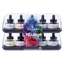 Cargar imagen en el visor de la galería, Ecoline Watercolour 30ml Pipette Jar Sets, 10-Color Set
