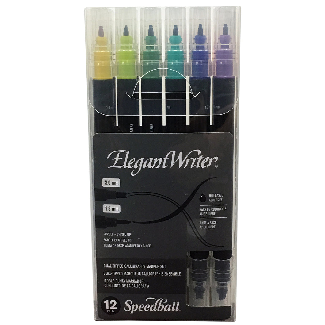 Elegant Writer Dual-Tipped Marker - Set de 12