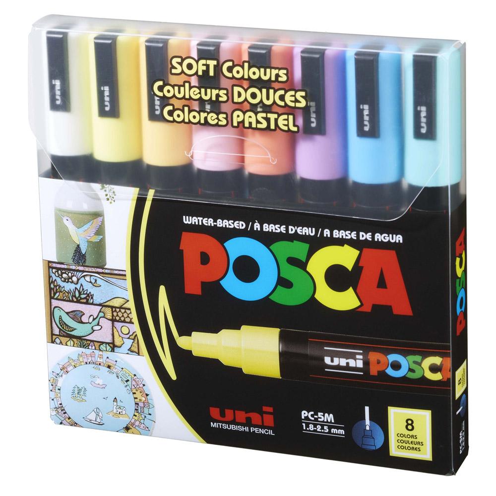 Posca Color Es POSCA - Set de Colores Pasteles (8) – Pinna Calligraphy