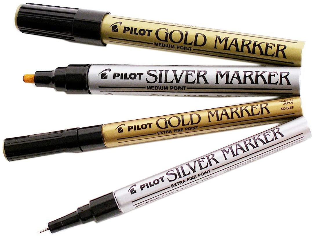 Pilot Metallic Permanent Markers Pinna Calligraphy pilot-metallic-permanent-markers-pinna-calligraphy