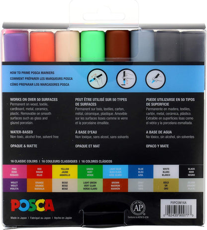 POSCA - Set de Colores Básicos (16)