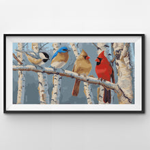 Cargar imagen en el visor de la galería, WINNIE´S PICKS - Birds Line Up on Birch Tree
