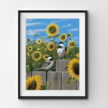 Cargar imagen en el visor de la galería, WINNIE´S PICKS - Chickadees and Sunflowers
