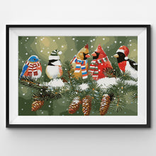 Load image into Gallery viewer, WINNIE´S PICKS - Festive and Christmassy Birds on a Snowy Branch
