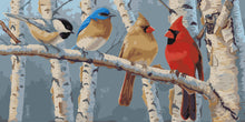 Cargar imagen en el visor de la galería, WINNIE´S PICKS - Birds Line Up on Birch Tree
