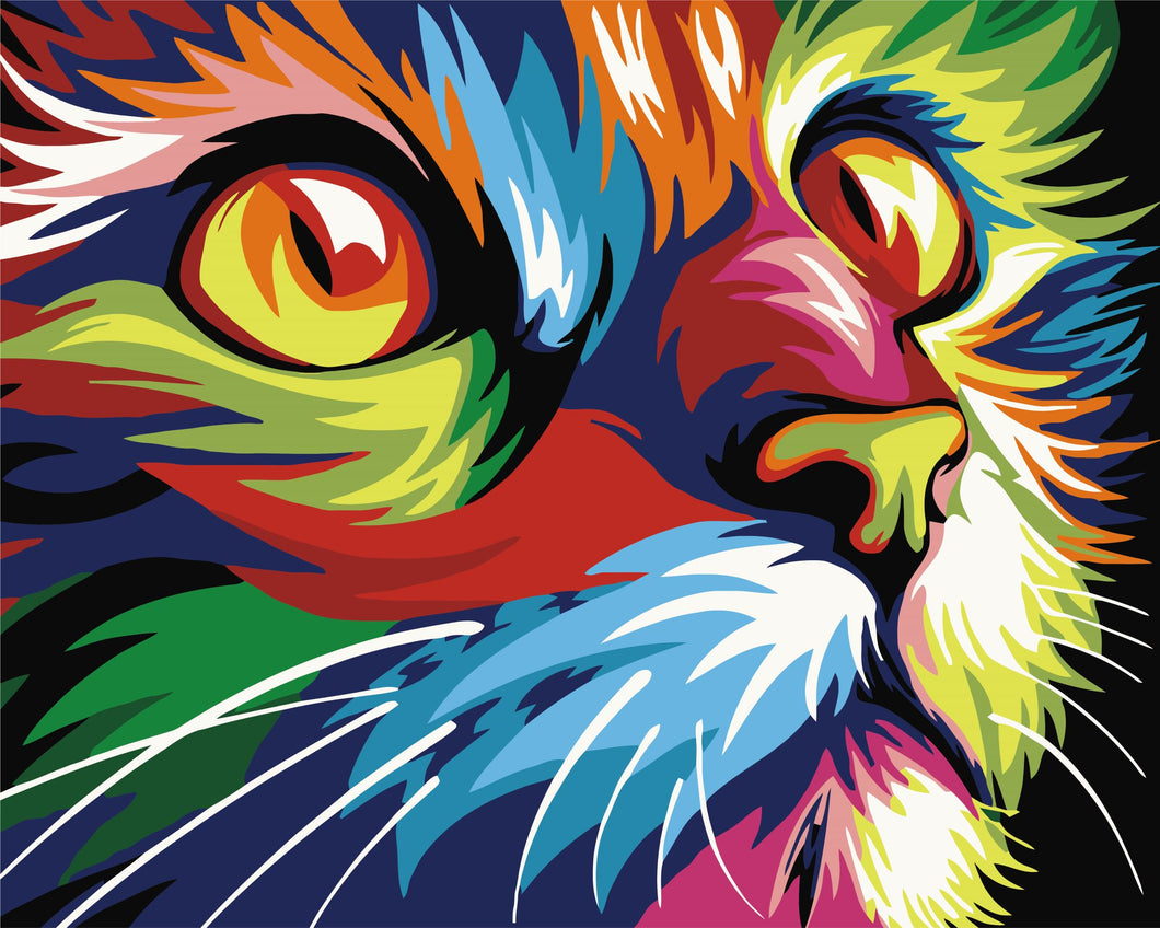 WINNIE´S PICKS - Abstract and Modern Colorful Cat