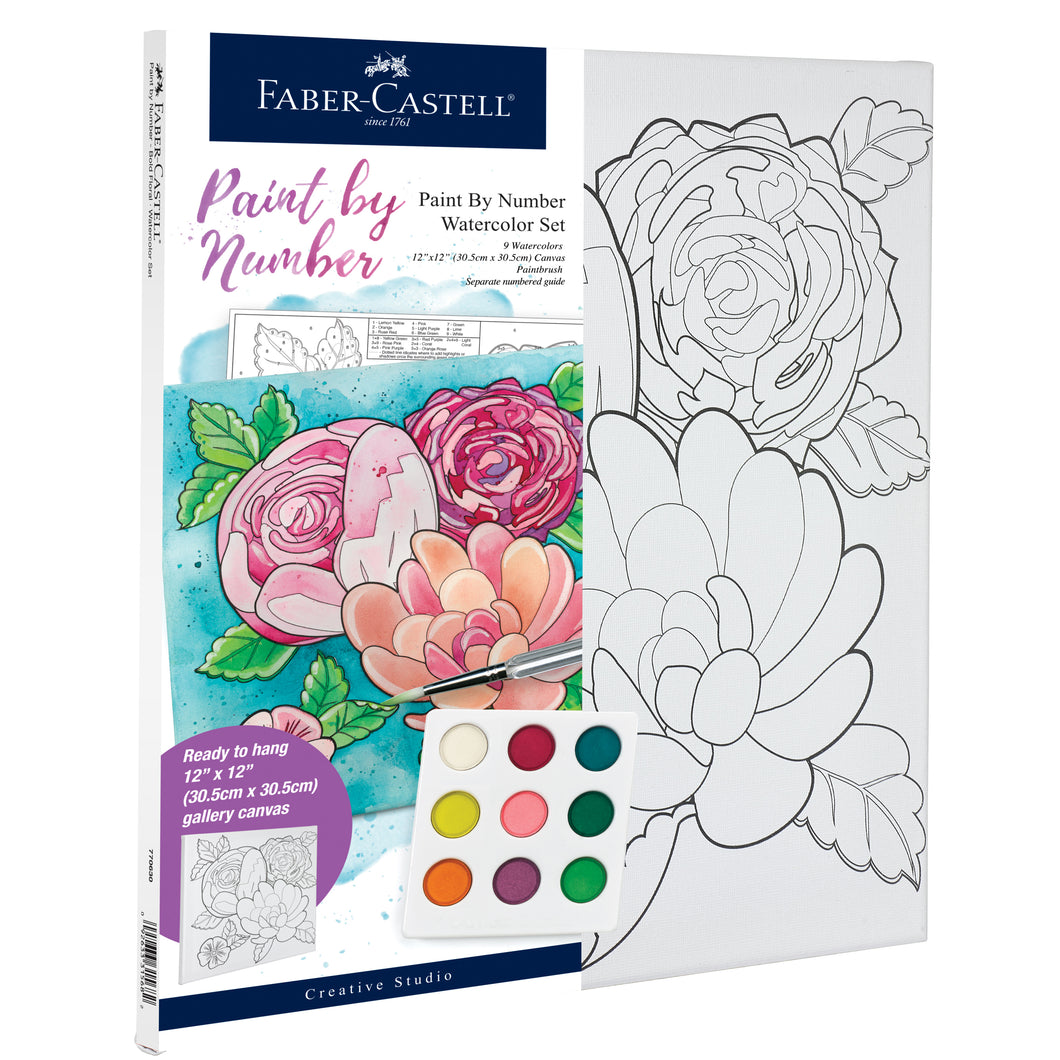 FABER-CASTELL - Paint By Number Watercolor Sets